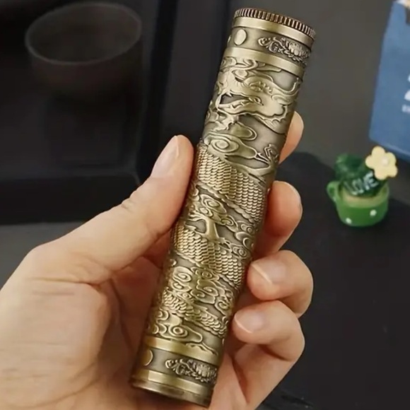 Other - Collectible Bronze scroll tube